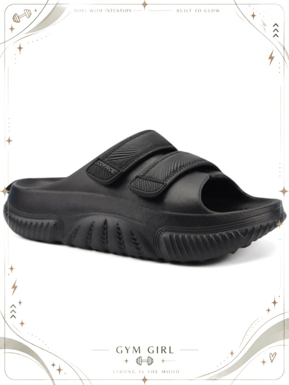 Men's Orthopedic Recovery Slides Adjustable Thick Cushioned EVA Sport Sandals
